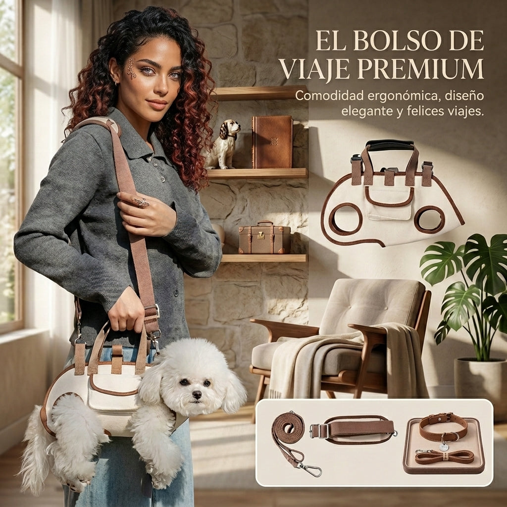 Bolso arnés para perros pequeños: súbelo en 1 segundo
